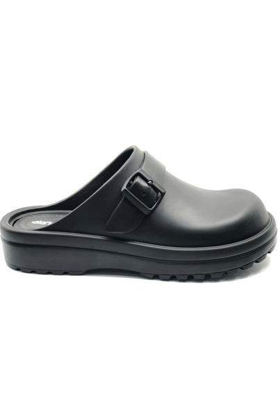 Kocamanlar Ayakkabı Kocamanlar Sabo Doctor and Nurse Slippers Thick Sole Orthopedic Men's Slippers Black