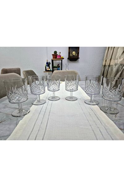 Avantaj Kapıda Set of 6 Acrylic Water Soft Drink Ayran Cups (Not Glass) – | Unbreakable | Home and Business- Gift