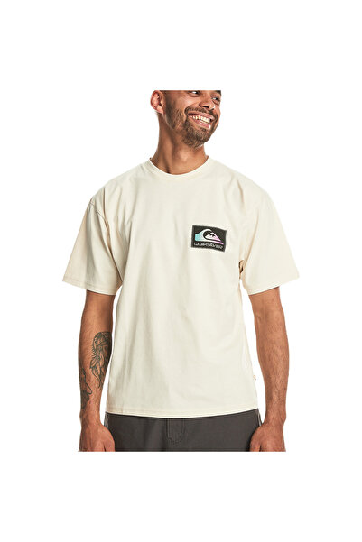 Quiksilver Back Flash Ss Erkek Bej Günlük Stil T-shirt Eqyzt07605-11492