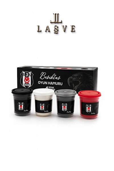 Beşiktaş LİSANSLI OYUN HAMURU ÖZEL KUTUDA 4 RENK BÜYÜK BOY YENİ SEZON