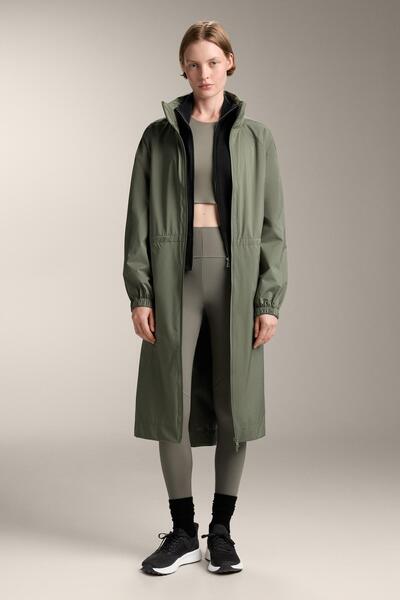 Oysho Super extra lightweight 10K waterproof packable long jacket