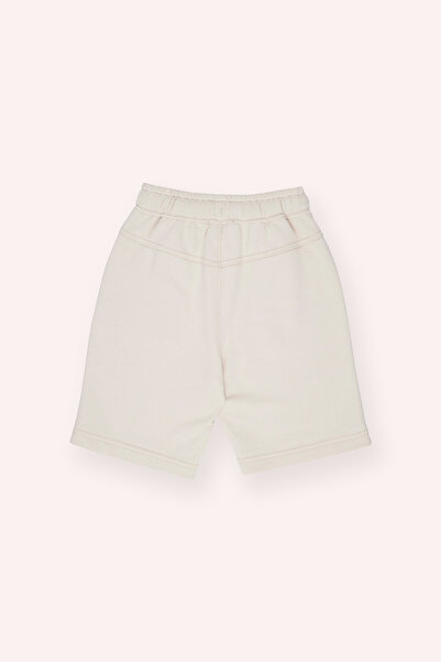 Panço Erkek Çocuk Cepli Örme Bej Şort