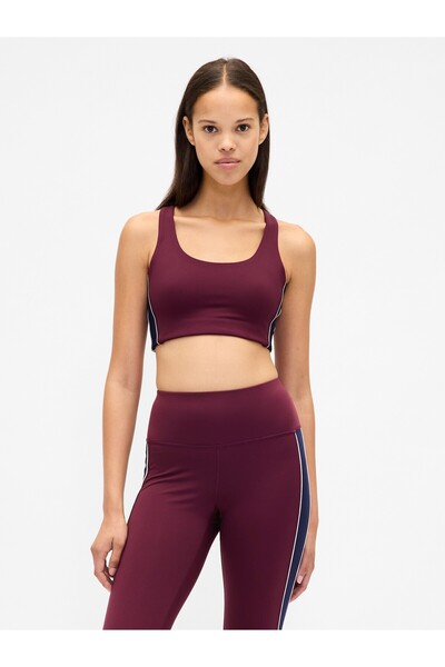 GAP Kadın Bordo GapFit Power Medium Impact Spor Sütyeni