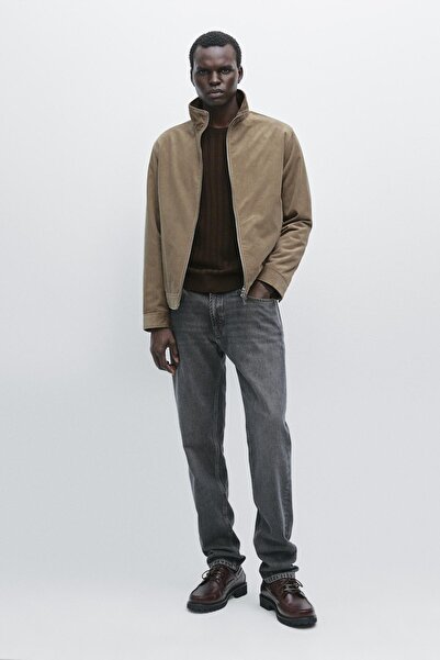 Massimo Dutti Dik yaka fitilli kadife ceket