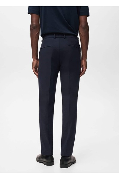 MANGO Man Zurich slim fit Thermolite® kumaş pantolon