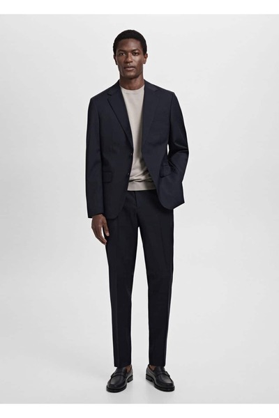 MANGO Man Turin %100 saf yün pantolon