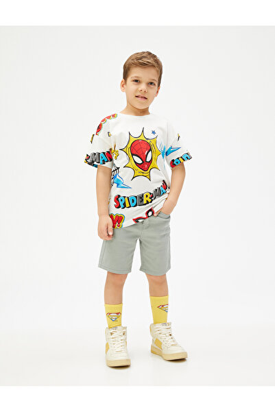 Koton Kot Şort Basic Cepli Pamuklu Beli Ayarlanabilir Lastikli