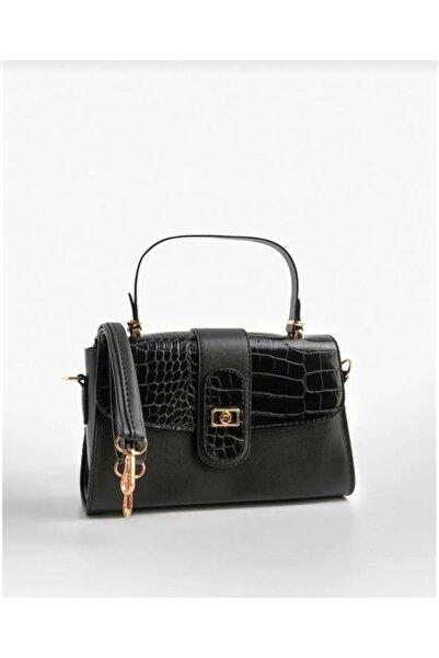 Store AluraWear Kadın Zarif Timsah Desenli Yumuşak Suni Deri El & Omuz Çantas...