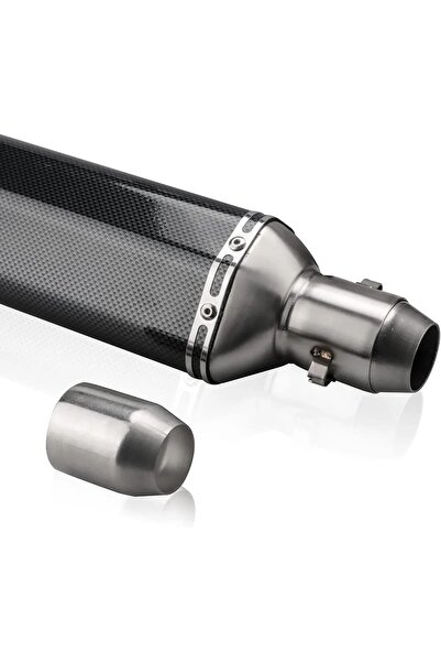 Akrapovic Egzoz Karbon Görünümlü Tüp Egzoz Susturuculu Paslanmaz Çelik