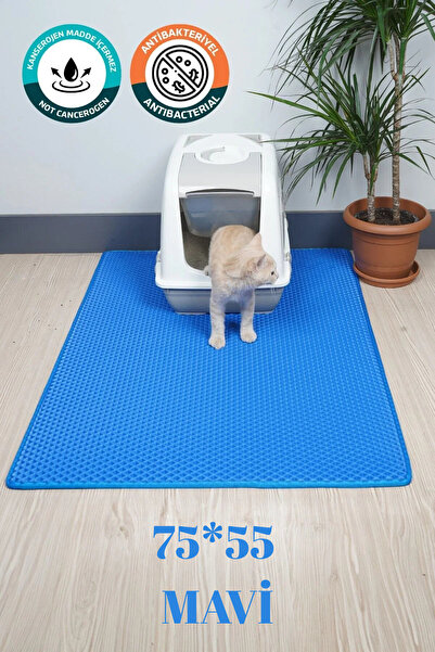 EvaCat Kedi Tuvalet Önü Paspası Kedi Kumu Paspası Kedi Matıdır.