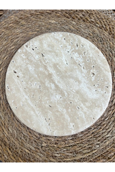 MİESSA Φυσικό πιάτο από τραβερτίνη, πιάτο από φυσικό τραβερτίνη της Εφεσού