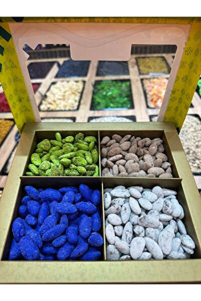 Yaşarbey ÖZEL GÜNLER İÇİN HEDİYELİK KUTULU MARDİN HATIRASI KARIŞIK BADEM ŞEKERİ 1000 GR [YENİ ÜRÜN]