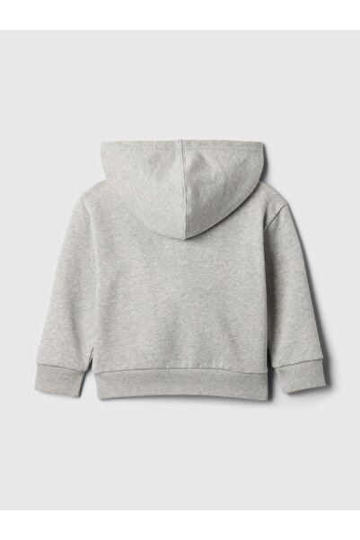 GAP Gray Baby Girl Gap Logo Zippered Cap Sweatshirt