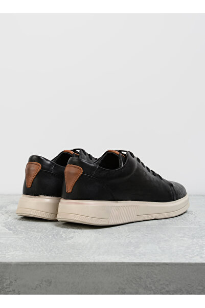 F By Fabrika Siyah Erkek Deri Sneaker REODENDO