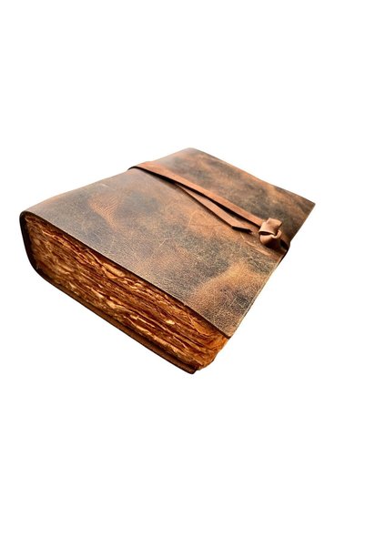 YuniQo Handmade Genuine Leather Vintage Notebook / Custom Vintage Paper