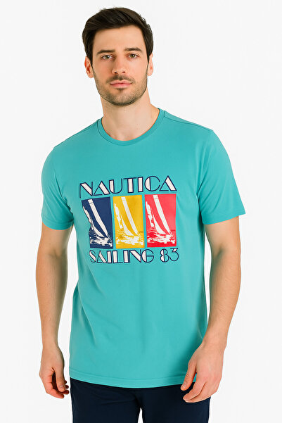 Nautica Erkek Turkuaz T-Shirt