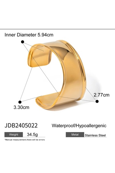 ismim bijuteri Kararmaz Çelik İnce Zeyna Xoxo Model Kelepçe