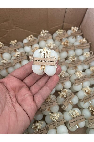 aralmini 15 adet Düğün Nikah Söz Nişan Kına Hediyelik Bubble Mum