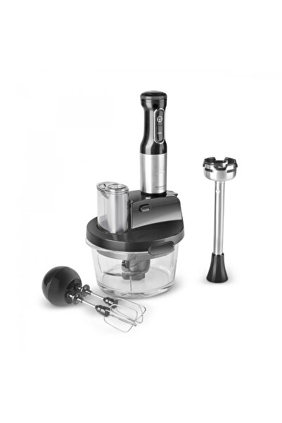 Karaca Inox Gövde Premium 2000w Turbo 1,5 Lt Cam Hazneli, 4 Kanatlı Çelik Bıçak Mutfak Robotu & Blender