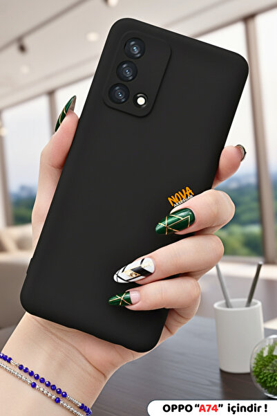 cepmoda Oppo "A74 4G" telefon kılıfı | içi Süet Pürüzsüz Doku Lans Kapak mw1 ...