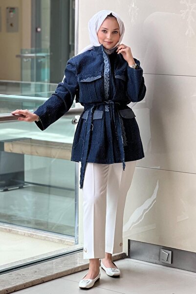 Ghisa Pocketed Waist Belted Cap