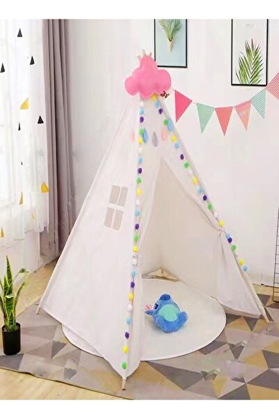 Raffine خيمة تيبي كبيرة قابلة للطي للاستخدام الداخلي والخارجي للأطفال