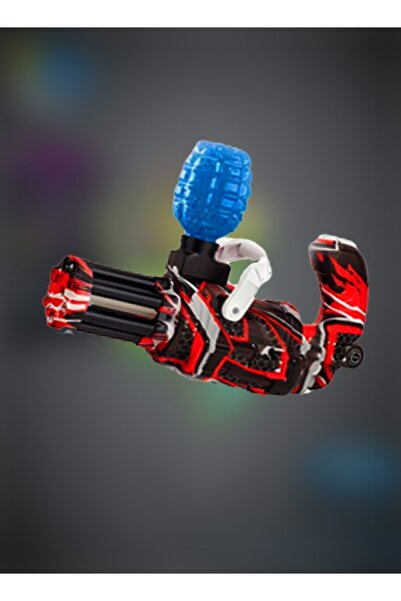 Raffine مسدس لعبة كهربائي أوتوماتيكي بتصميم مموه، مسدس لعبة مزود بكرات رش جل ...