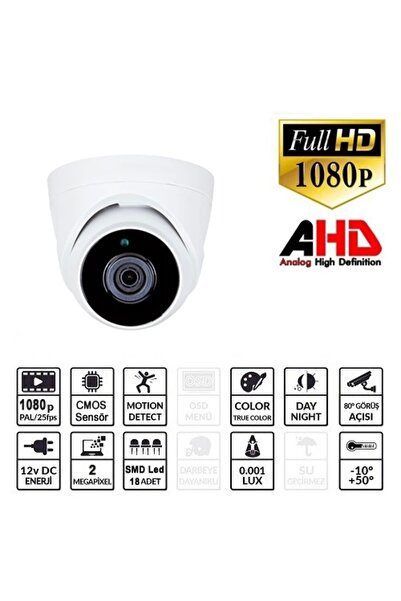 EZCOOL EZ-5120HD 2MP 2.8MM LENS AHD DOME KAMERA