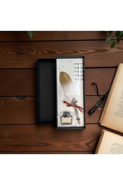 Sarego مجموعة أقلام حبر للخط العربي بتصميم عتيق، تتضمن 5 أقلام حبر مع ريشة، م...