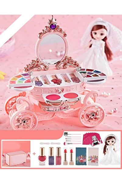 Raffine Girl Makeup Toy Simulation Cosmetics Set Pretend Play Nail Polish Lip...