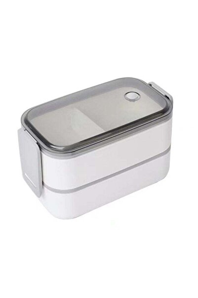 Raffine Double Layer Sleek Design Airtight Lunch Box Stainless Steel Leak Proof Compartment Food Container f