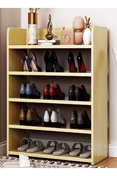 Raffine رف أحذية منزلي بتصميم مطور مكون من 5 طبقات، منظم أحذية كبير الحجم، عر...