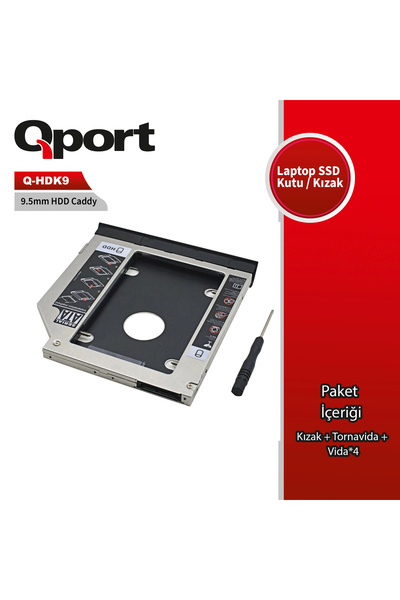 Qport Q-HDK9 محول متوافق مع محرك الأقراص الصلبة/SSD مقاس 2.5 بوصة، محرك أقراص...