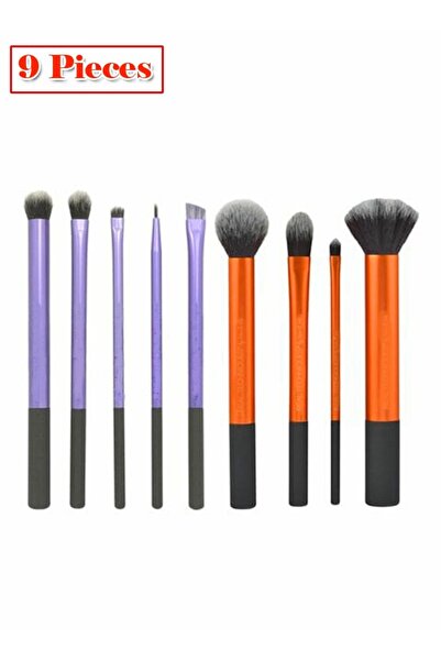 Raffine مجموعة فرش مكياج متعددة الاستخدامات مكونة من 9 قطع