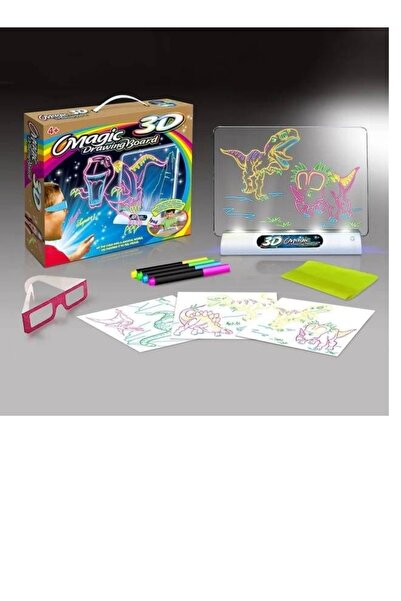 Raffine لوحة رسم سحرية إبداعية، ألعاب أطفال، نظارات ثلاثية الأبعاد، أقلام، أو...