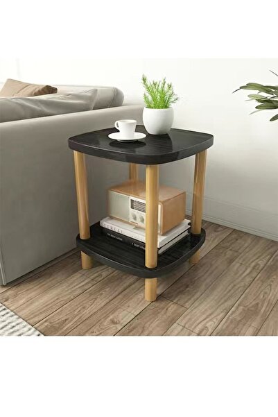 Raffine 2-Tiers Multipurpose Modern Sofa Side Living Room Bedroom Bedside Table Coffee Table Nightstand for