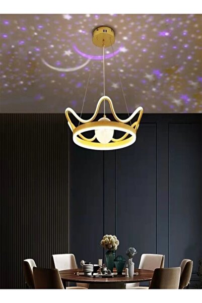 Raffine 1-Piece New Design Crown Shape LED Chandelier Ceiling Light Fixture Ceiling Lamp for Kid's Bedroom