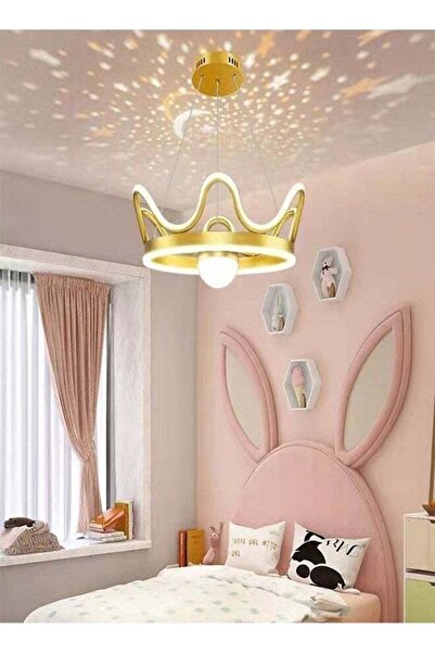 Raffine 1-Piece New Design Crown Shape LED Chandelier Ceiling Light Fixture Ceiling Lamp for Kid's Bedroom