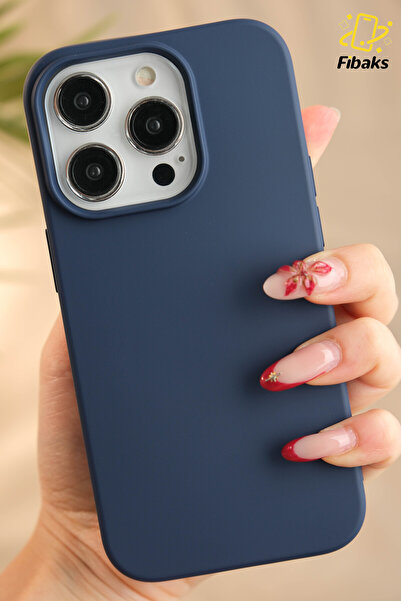 Fibaks Iphone 14 Pro Kılıf Renkli Içi Kadife Silinebilir Logosuz Lansman Kapa...