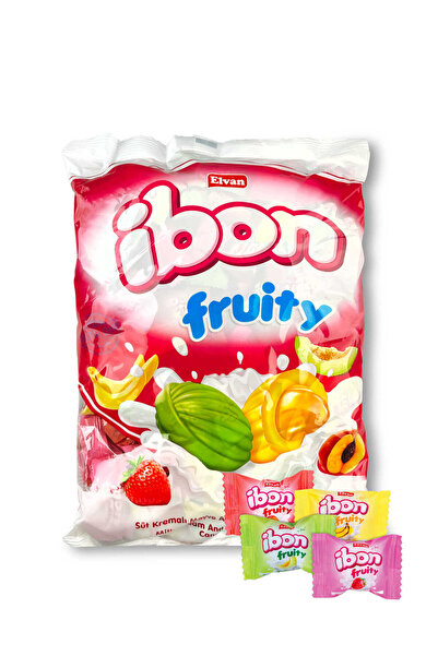 Elvan Ibon Sütlü Meyveli Şeker 1000 Gr. (1 Poşet)