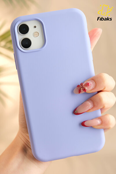 Fibaks Apple Iphone 11 Uyumlu Kılıf Lansman Içi Kadife Soft Yumuşak Dokulu Liquid Silikon Kapak