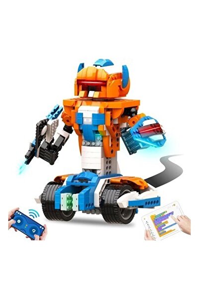 Apitor Robot x 12'si 1 Arada Stem Robot Oyuncak Yapım Seti, Programlanabilir,...