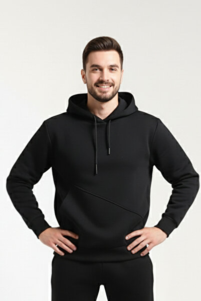 OXVİN Φούτερ Fleece Hooded - Cut Pocket, 3 Thread Puff, ORIGINAL MOLD