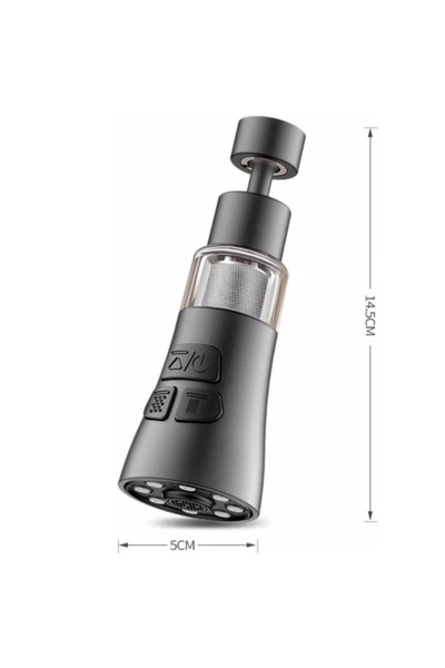 TodayShop 3-in-1 faucet filter, 360° adjustable spray, anti-splash