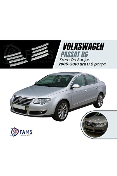 FAMS OTO AKSESUAR Vw Passat B6 Krom Ön Panjur 8 Prç, 2005-2010 Arası P, Çelik