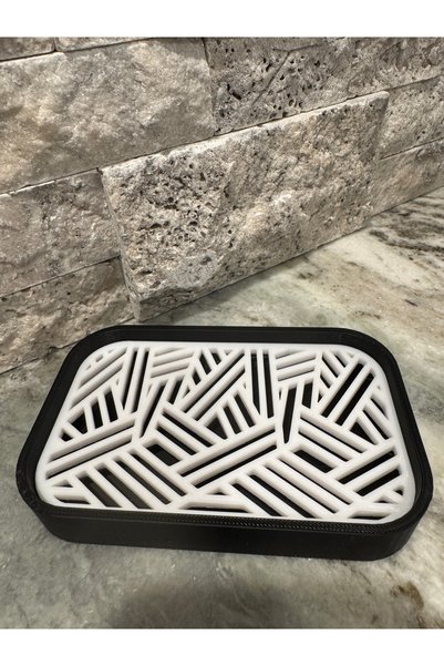 Decorstation Dekoratif Oval Mutfak Banyo Süzgeçli Katı Sabunluk Kalıp Sabun Standı
