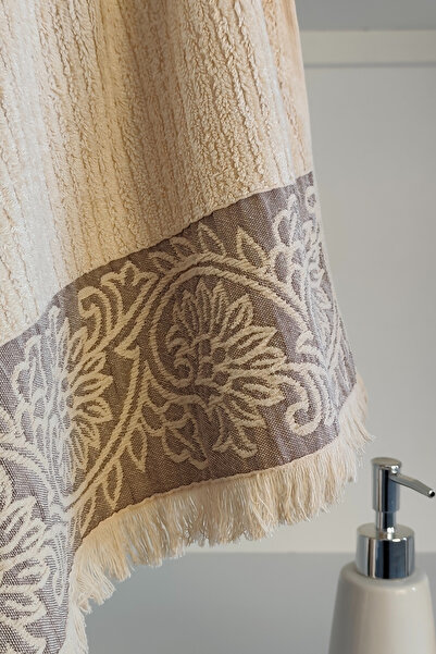 Sevim Εξαιρετικά μαλακό και ισχυρό πετσέτα μπαμπού - Cappuccino - 70x140 cm