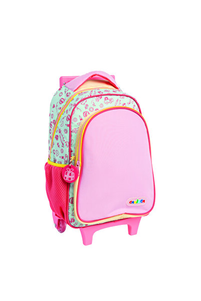 CARIOCA SIRT ÇANTASI TEKERLEKLİ PEMBE