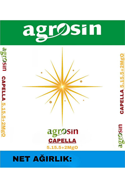 Agrosin CAPELLA Katı Organomineral 5+15+5+2MgO (25KG) Granül Gübre