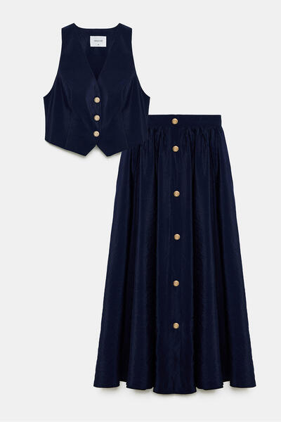 Touché Privé Vest Skirt Kupra Suit